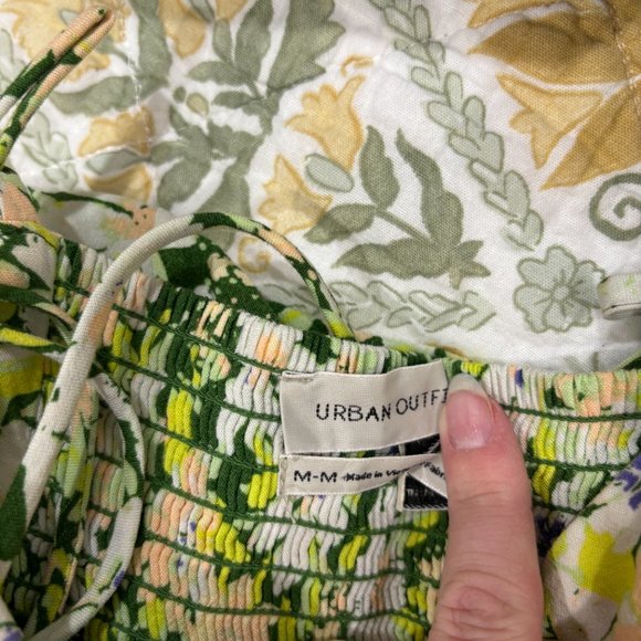 Urban Outfitters Floral Midi Dress - Green and White - Picture 8 of 10